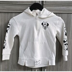 Disney Junior Minnie Mouse Pullover Hooded Sweatshirt Size 6/7